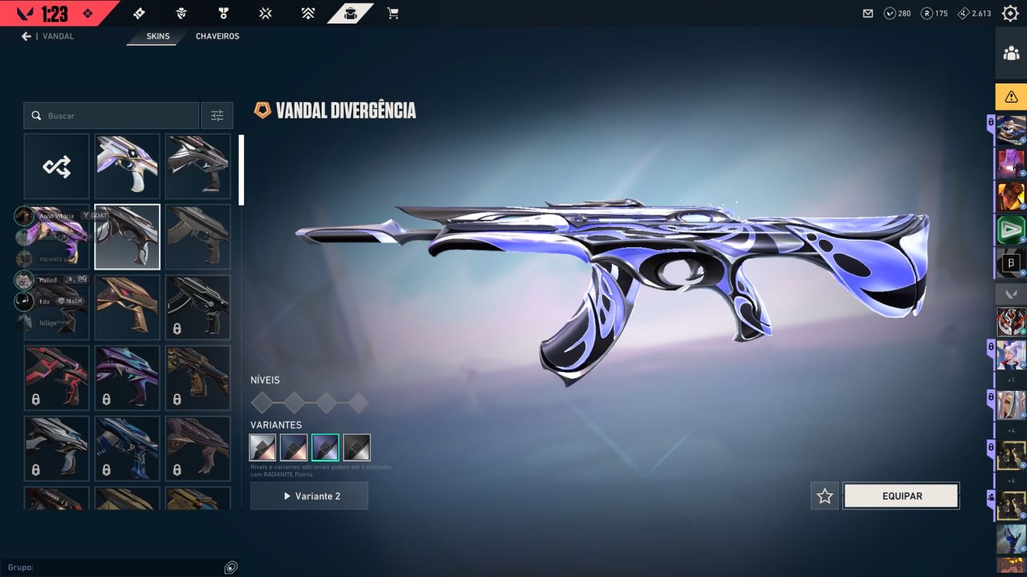 CONTA de VALORANT VÁRIAS SKINS! ENTREGA RAPIDA