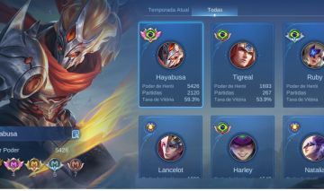 CONTA MOBILE LEGENDS 200 SKINS OPORTUNIDADE