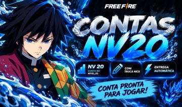 ENTREGA AUTOMÁTICA | Contas nv20+ com troca nick