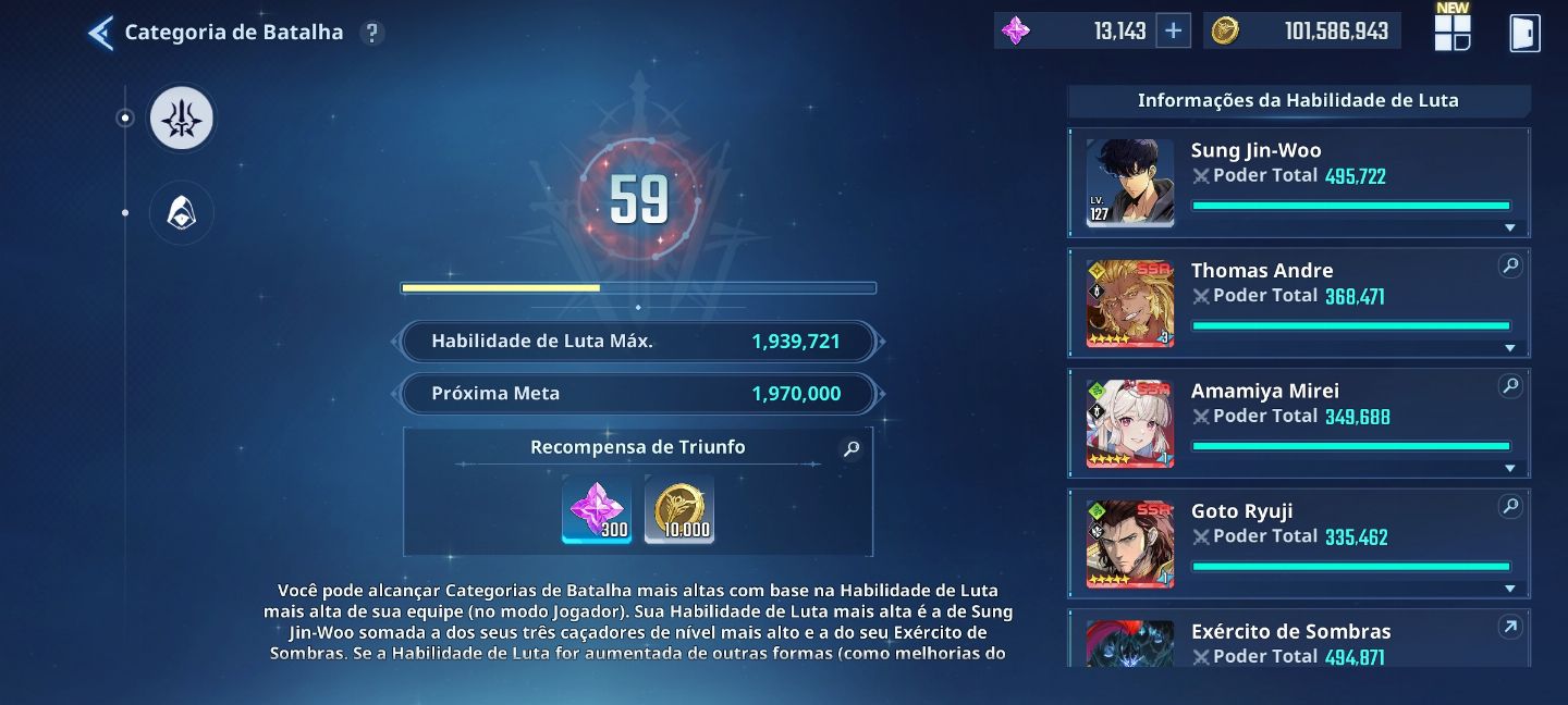 Conta Leveling Arise Level 127 + 98kk em moedas de ouro. End game + brinde acc
