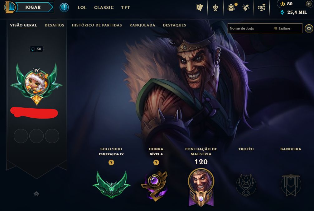 [Entrega Automática] Lol Esmeralda, 47 Skins, Skins Lendárias, 25K Ea, Lvl 50