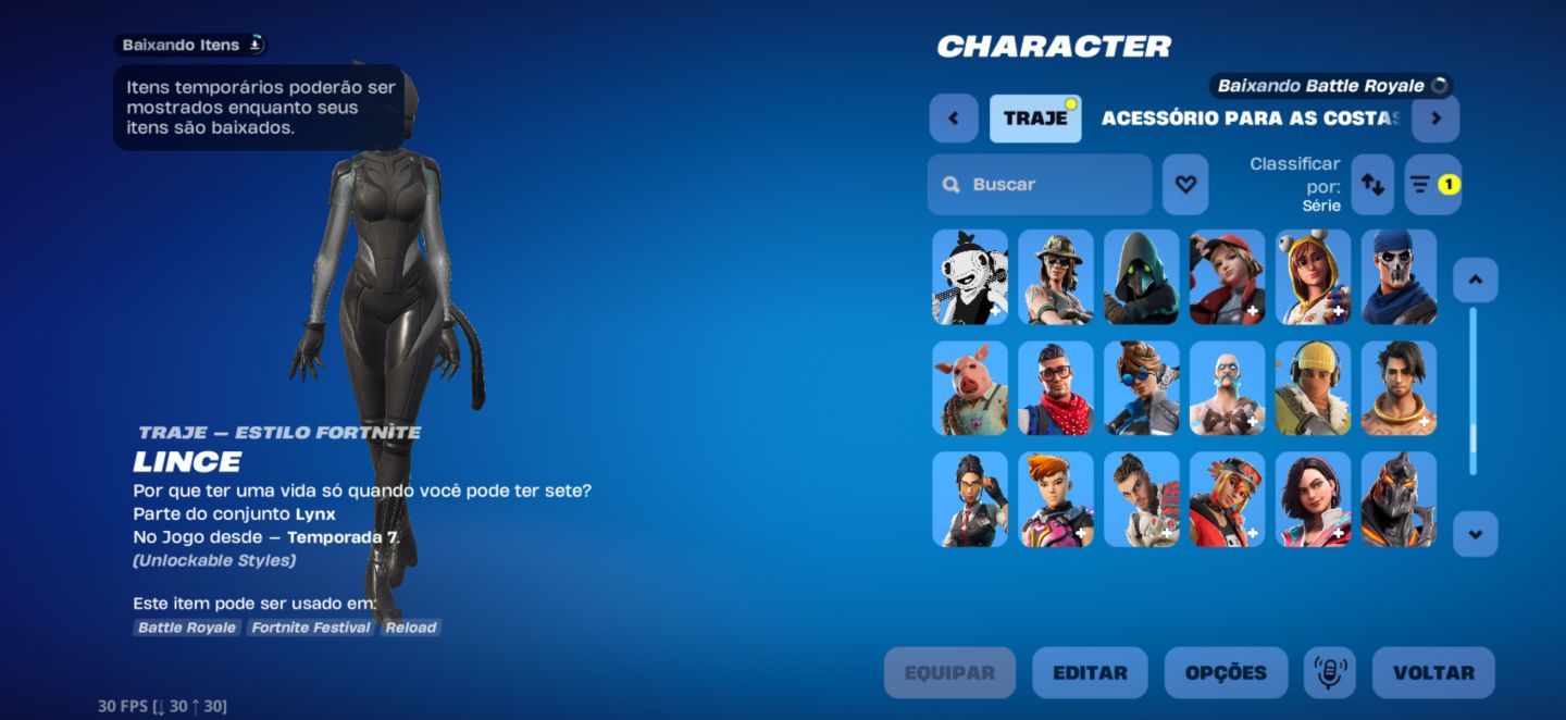 Conta Fortnite OG - 292 skins + Salve o mundo FUNDADOR