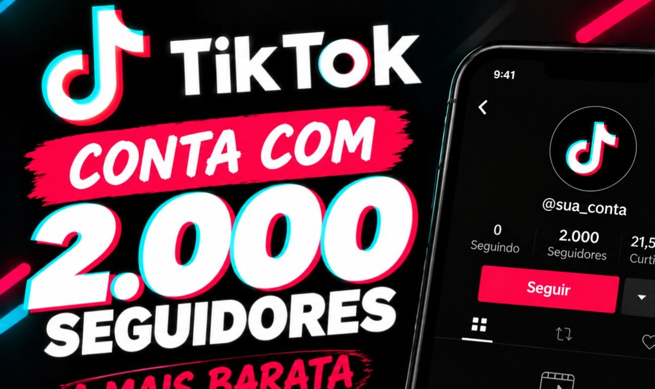 CONTA TIKTOK COM 2 MIL SEGUIDORES REAIS | TikTok Shop e Live Studio | Promoção