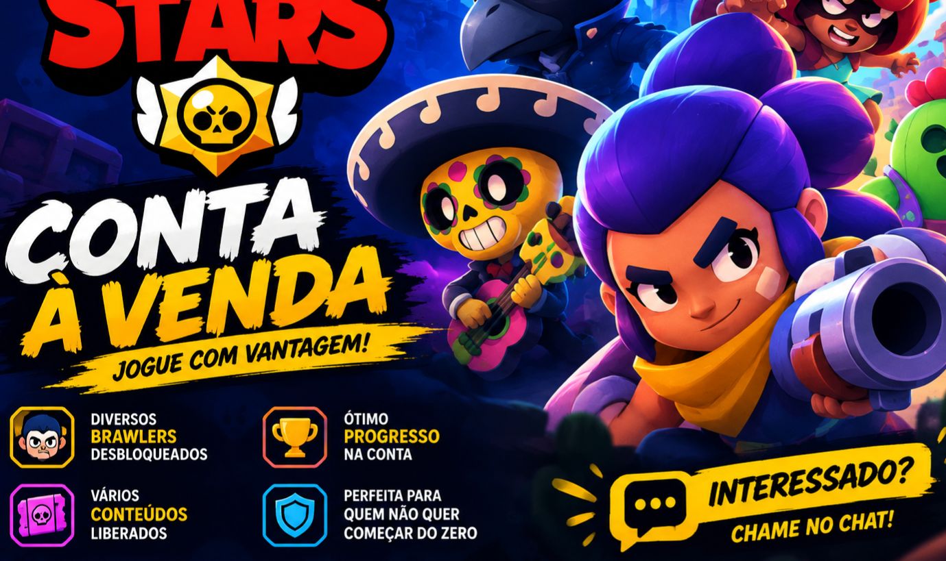 OFERTA!!!! Conta de brawl stars totalmente sua, conta com 18k, mais informações