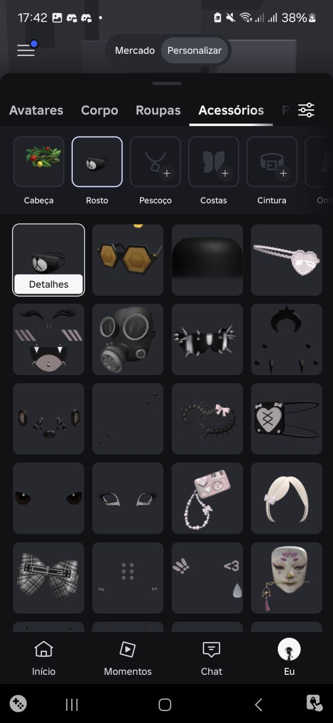 Conta de Roblox