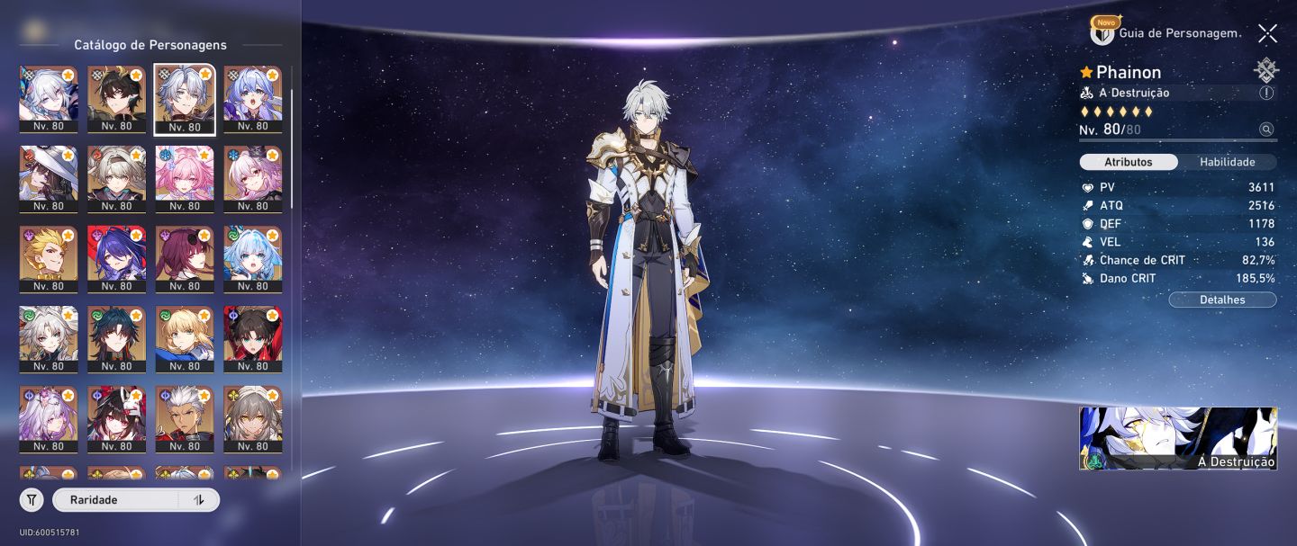 HONKAI STAR RAIL CONTA COM 45 PERSONAGENS 5 ESTRELAS ACEITO NEGOCIAR O PREÇO