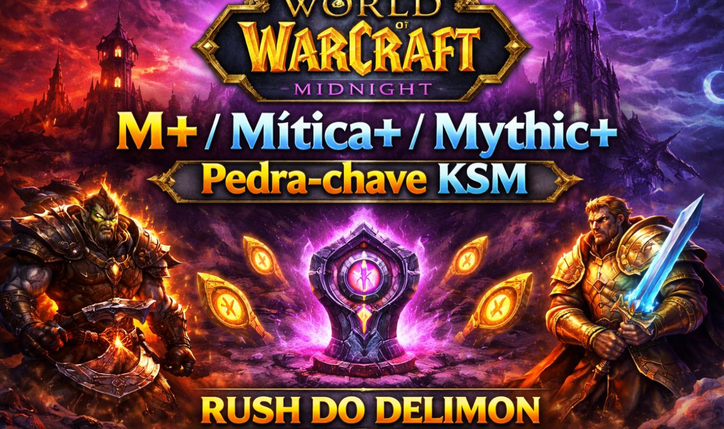 M+/Mitica+/Mythic+/Pedra-chave KSM KSH WoW Midnight