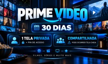 PRIME VIDEO | 30 DIAS | TELA PRIVADA OU COMPARTILHADA