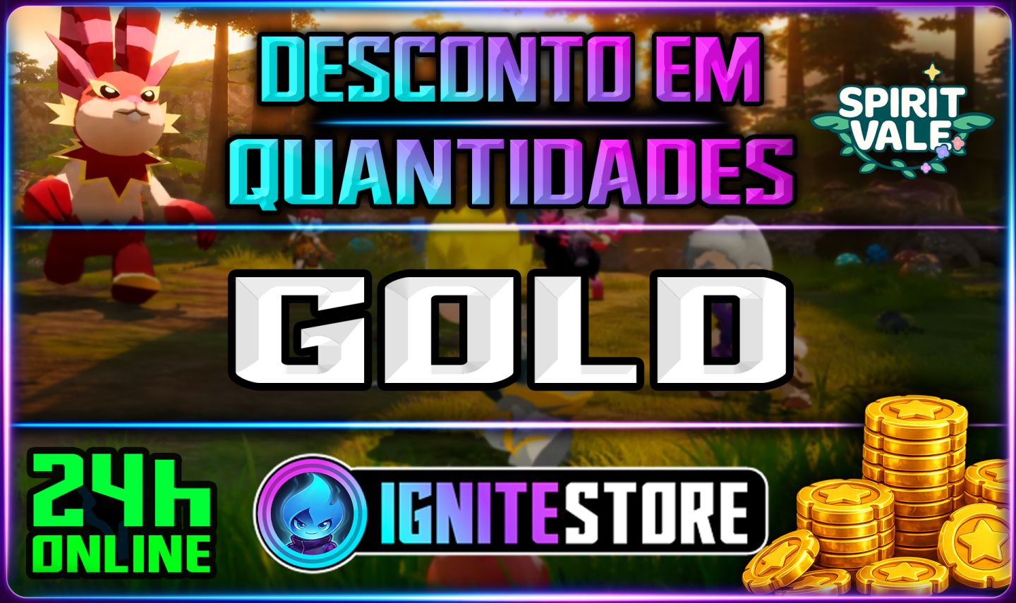 SPIRITVALE - (GOLD) - DESCONTO EM QUANTIDADE !