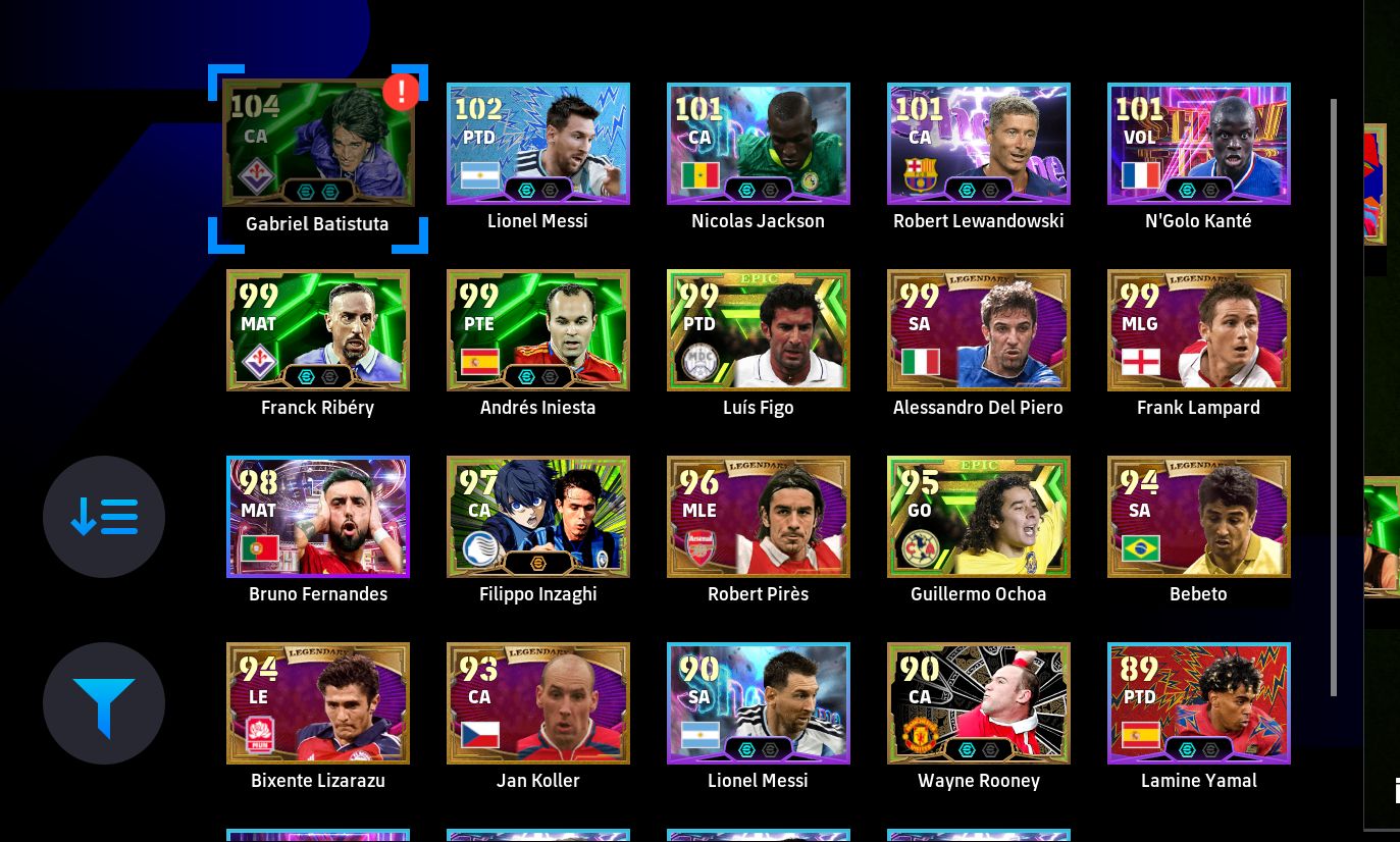 CONTA eFOOTBALL STEAM | GEORGE BEST 109, MESSI 104, HAALAND + LENDAS!