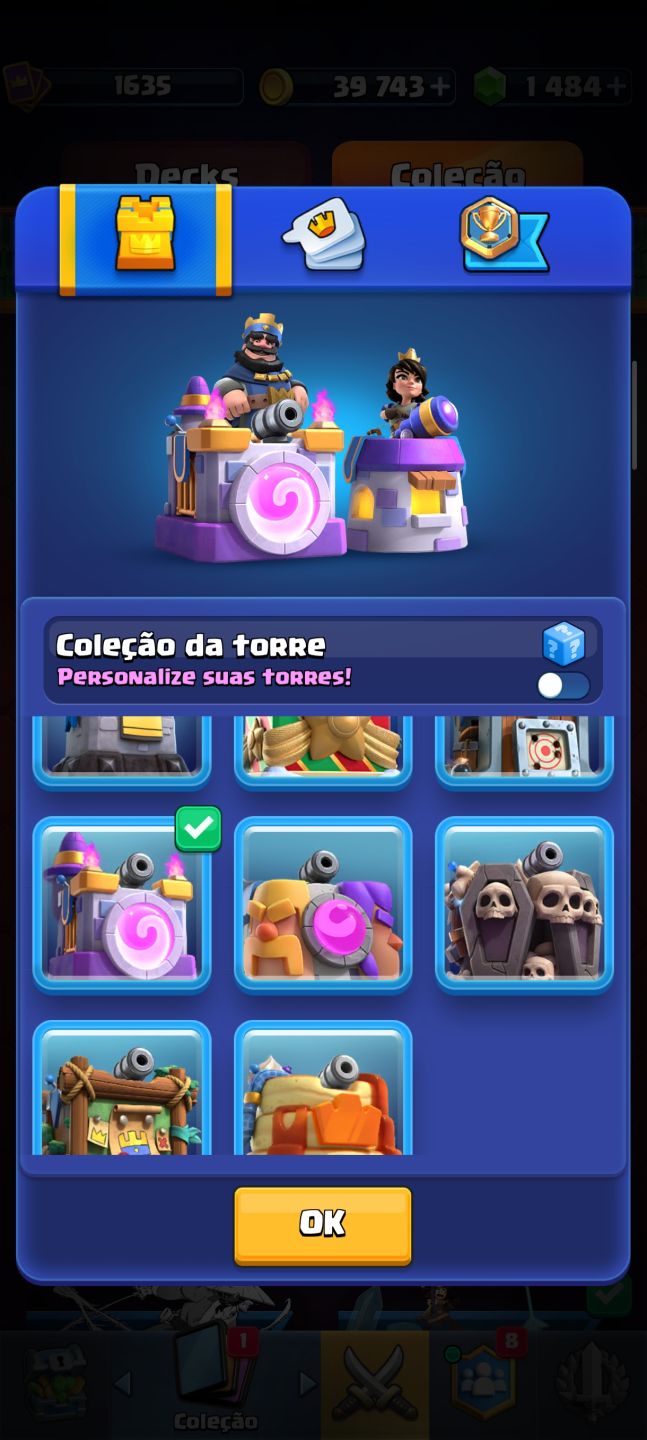 Conta antiga de Clash Royal