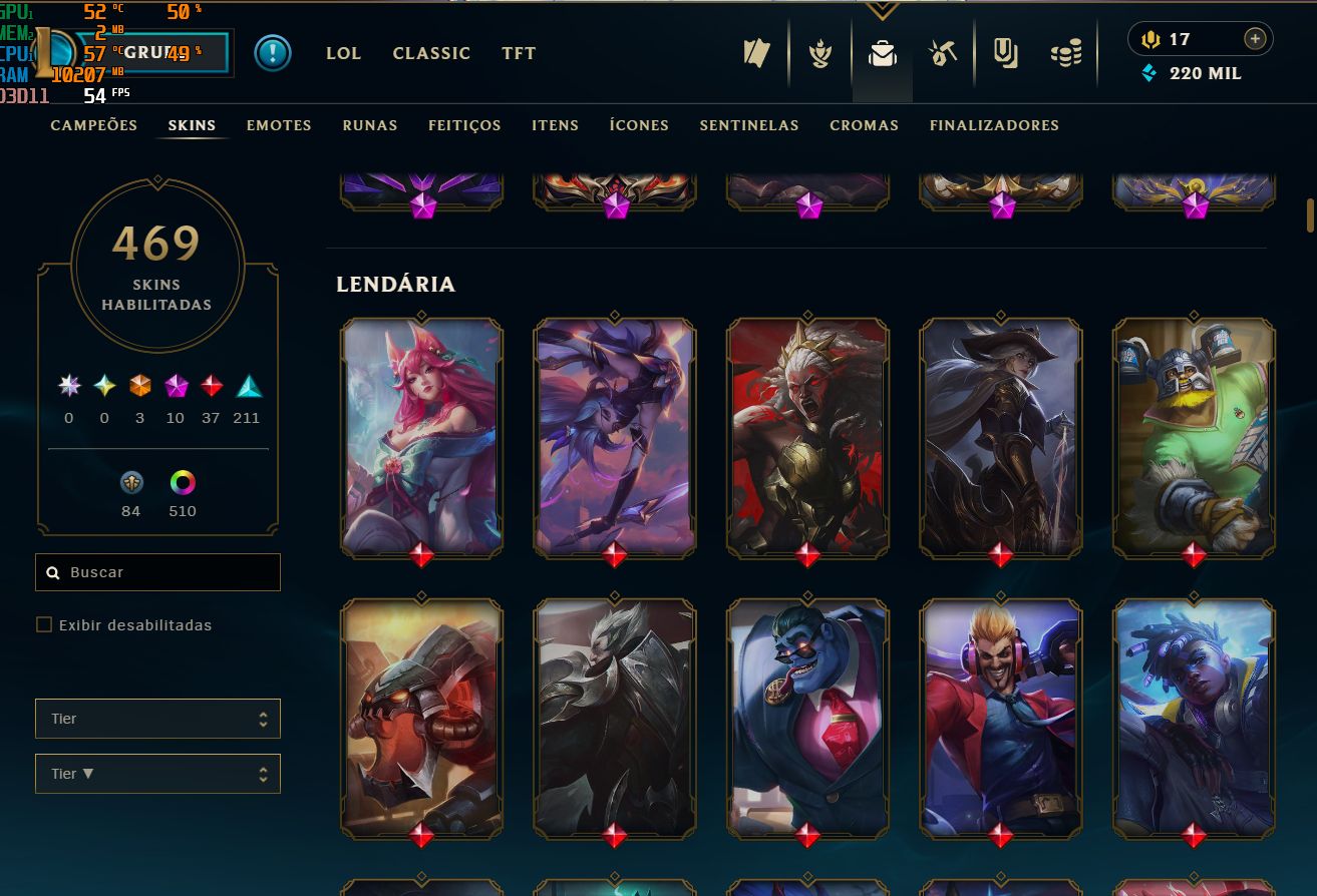 Conta LoL Esmeralda 4 Solo Duo