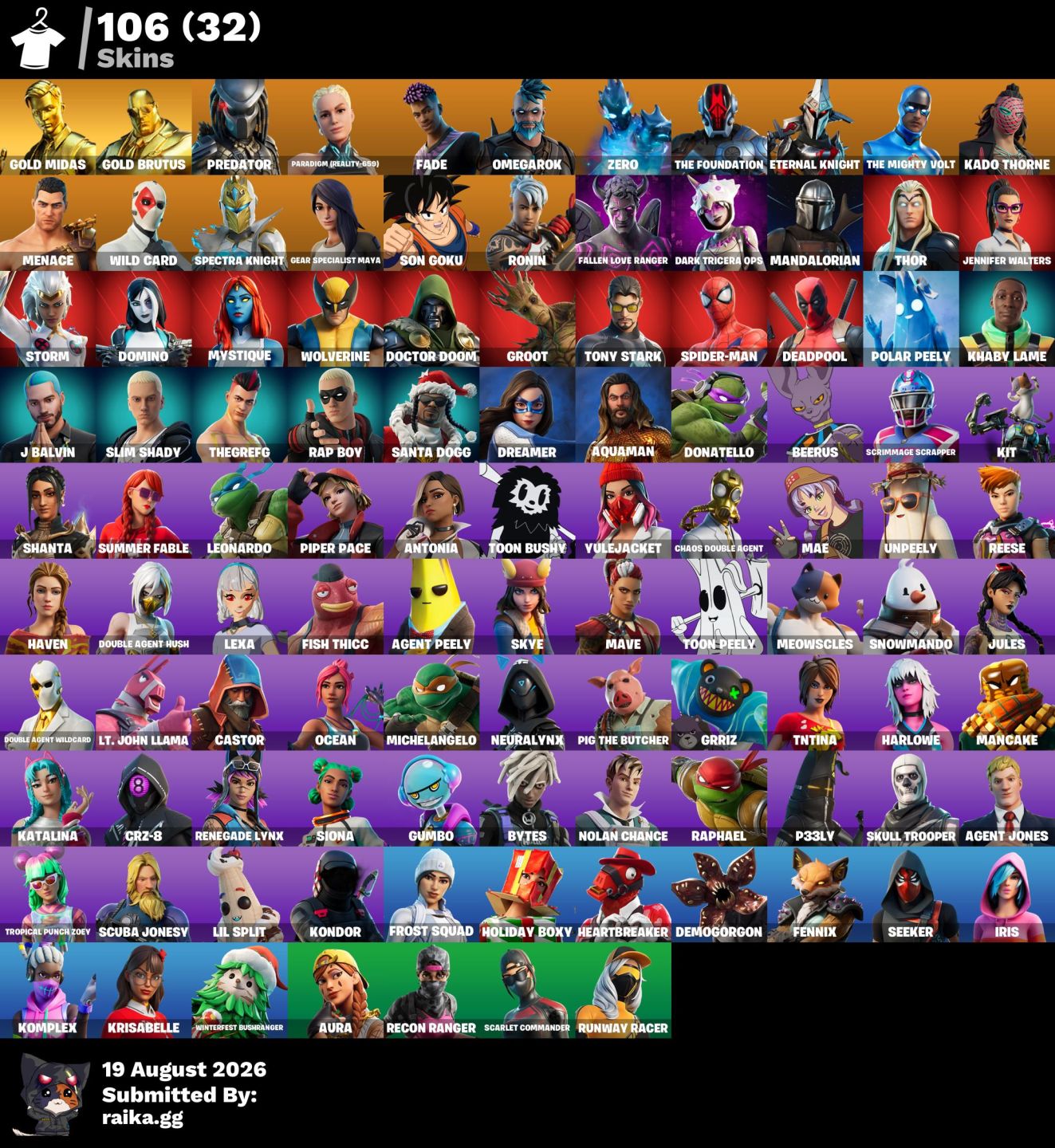 Conta de fortnite com demongorgon