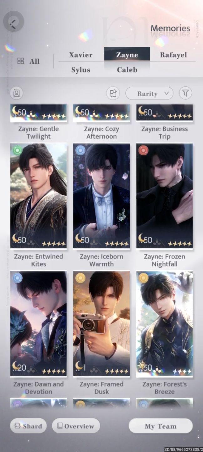 Conta America - End game Love and deepspace (Main Sylus e Caleb)