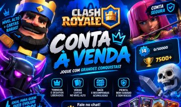 CONTA CLASH ROYALE PARA QUEM QUER CHEGAR NO 10K.