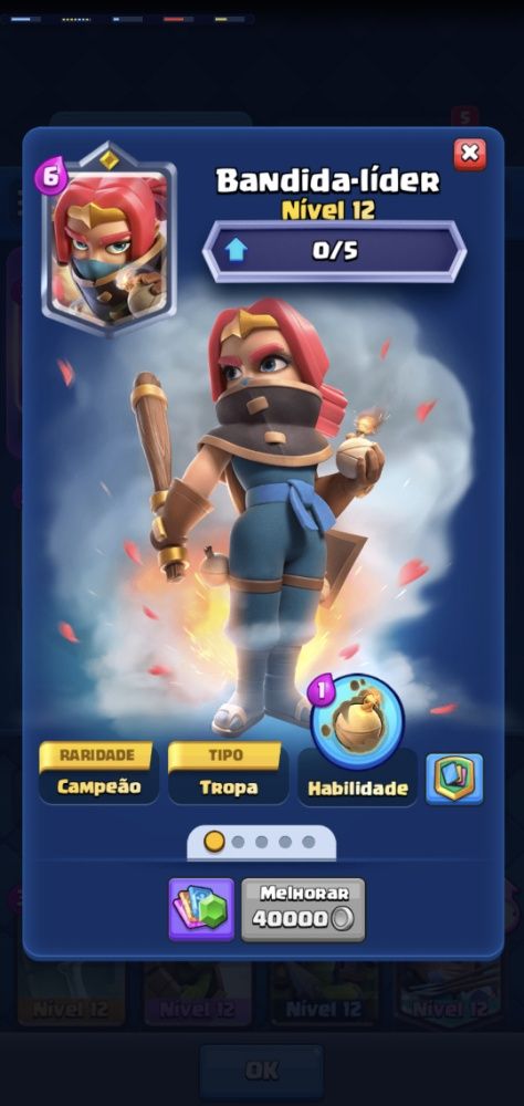 CONTA CLASH ROYALE TOP ARENA 15 COM CAMPEÃO LVL 12