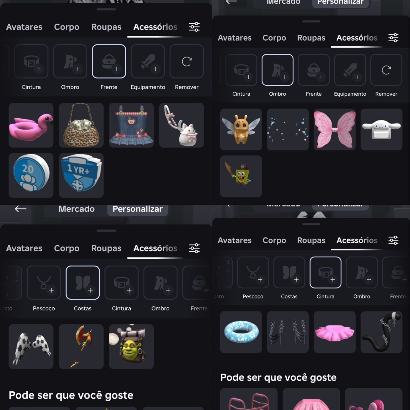 CONTA DE ROBLOX FEMININA INVENTARIO AVALIADO EM 8.3K DE ROBUX