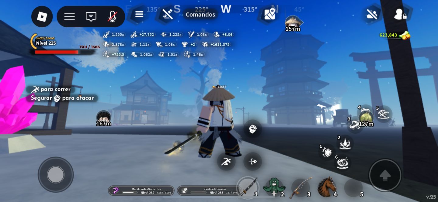 CONTA ROBLOX OP DE PROJECT SLAYERS 2!!! 2 clan supremo