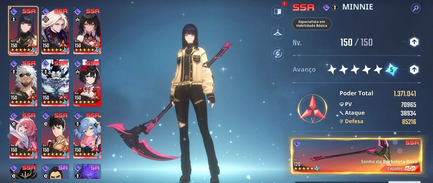 CONTA END GAME - SKIN LENDARIA - SKIN DE OFICINA - TODOS HUNTERS C5-10