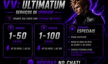 SERVIÇO DE LEVEL UP VV ULTIMATUM MELHOR PREÇO DO MERCADO!!