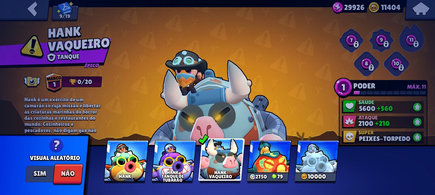 CONTA DE BRAWL STARS 12K DE TROFÉUS