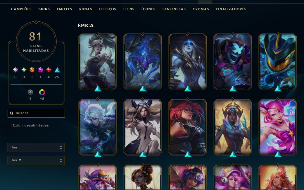 Conta league of legends ESMERALDA IV | VÁRIAS SKINS | LUX ELEMENTALISTA