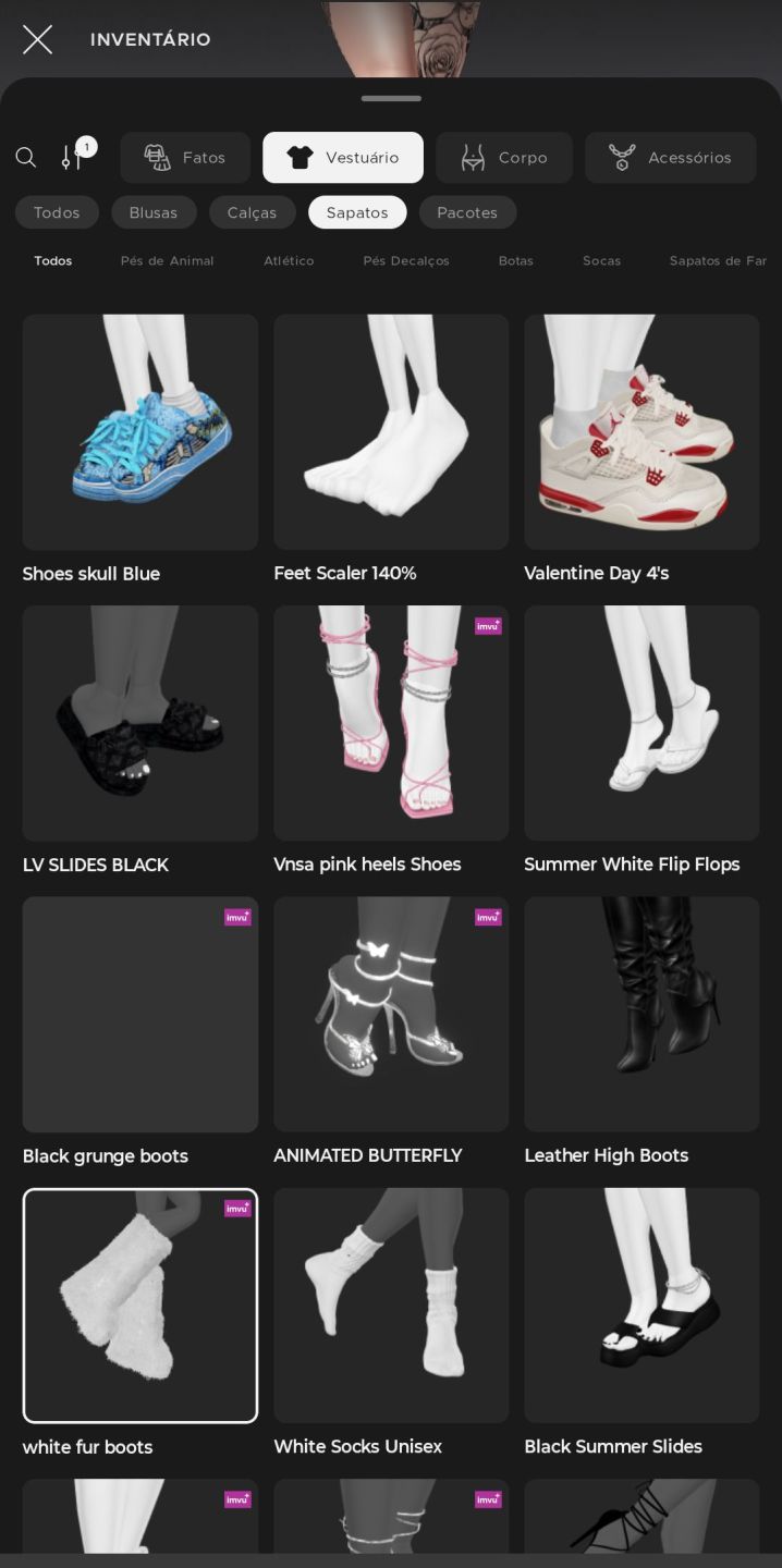 (PROMOÇÃO) CONTA IMVU FEMININA BARATA (AP+AGE, LE) VÁRIOS FITS PRONTOS.