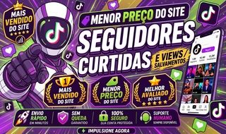 IMPULSIONE SEU TIKTOK - SEGUIDORES, CURTIDAS E VIEWS (MENOR PREÇO!)