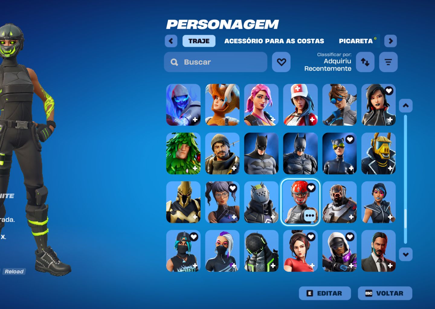 CONTA FORTNITE COM VÁRIAS SKINS | RARIDADES + CONTA COMPLETA