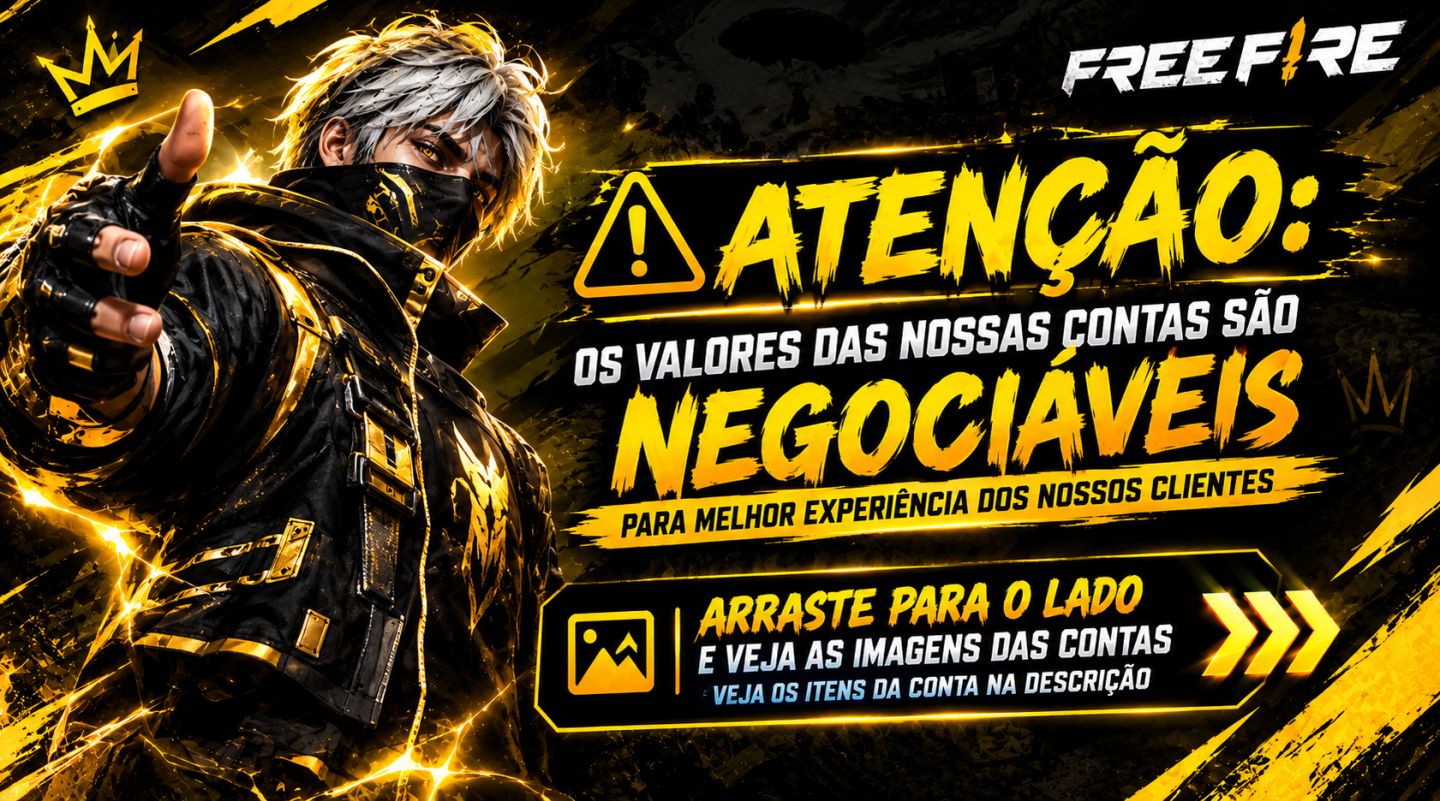 CONTAS FREE FIRE | GEMADAS + VÁRIOS CONJUNTOS E SKINS