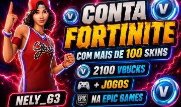 [PROMOÇÃO] CONTA DE FORTNITE COM SKINS E 2100 VBUCKS+JOGOS NA EPIC [FULL ACESSO]