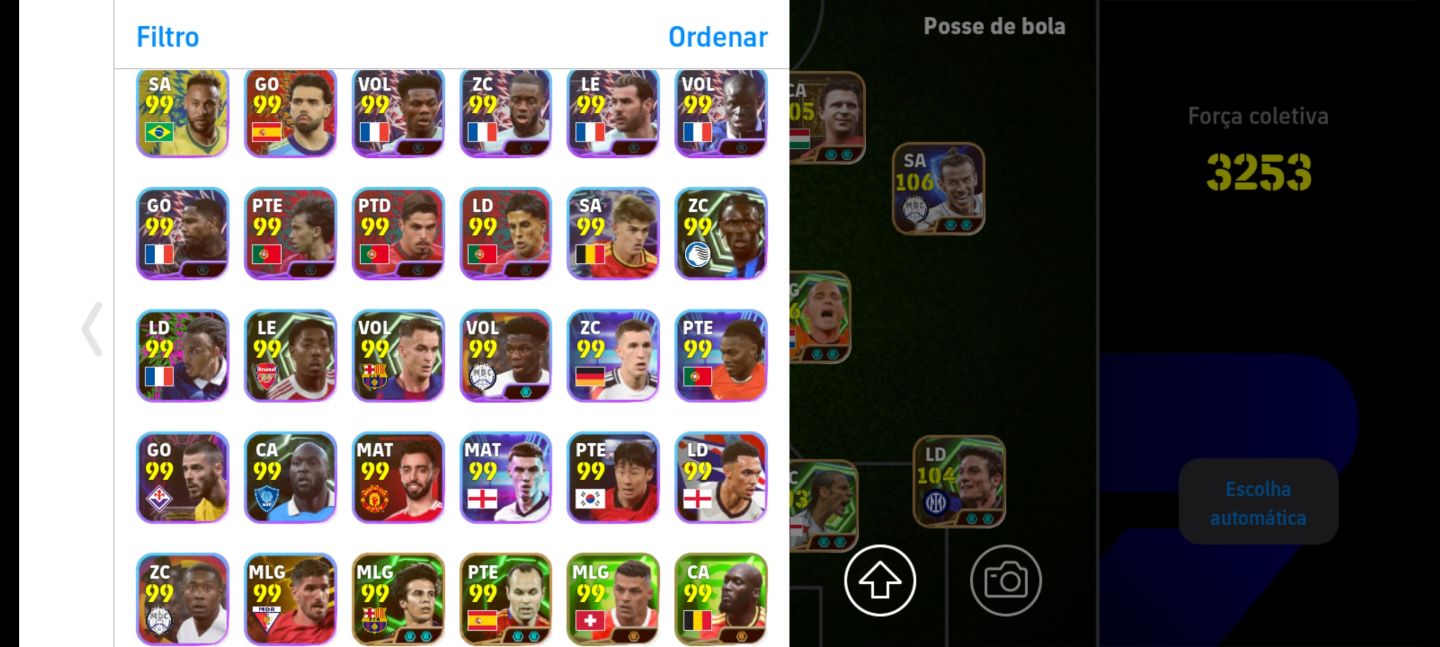 CONTA EFOOTBALL 3253 DE FORÇA! ELENCO ABSURDO, SÓ BRABO!