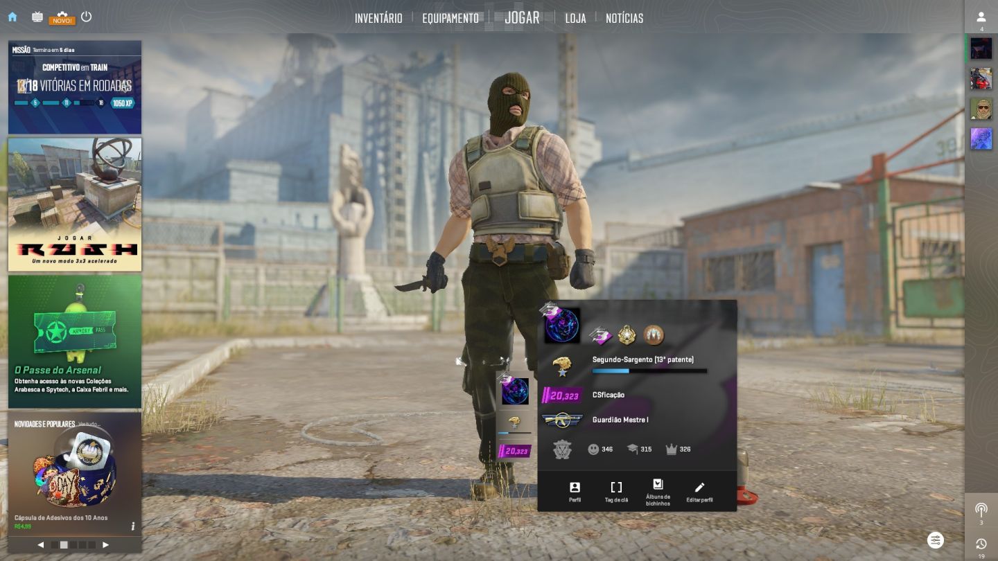 CONTA CS2 PRONTA PARA MAIN | 4 MEDALHAS | +125 VITÓRIAS NA TEMPORADA