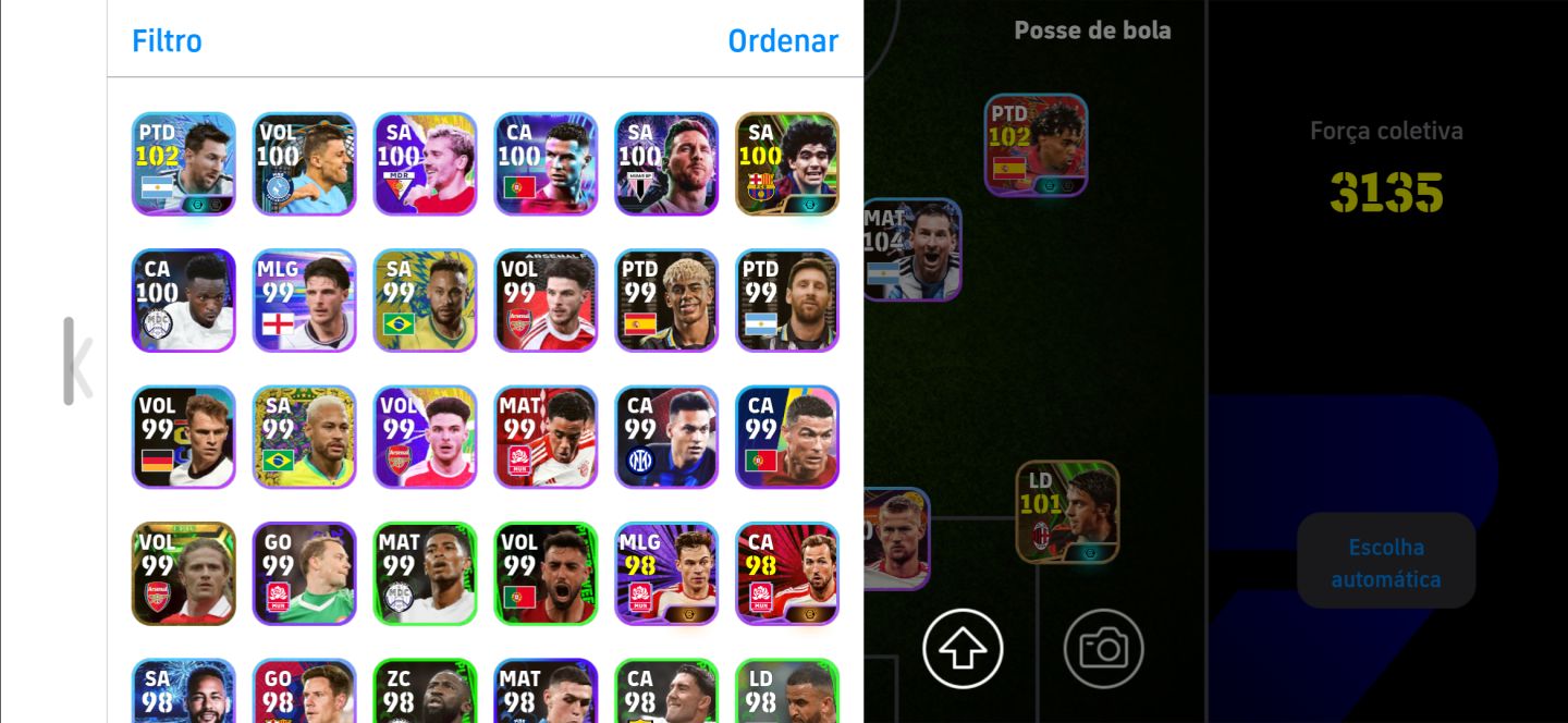 CONTA eFootball | ELENCO FORTE + JOGADORES RAROS | PRONTA PARA JOGAR | 3135