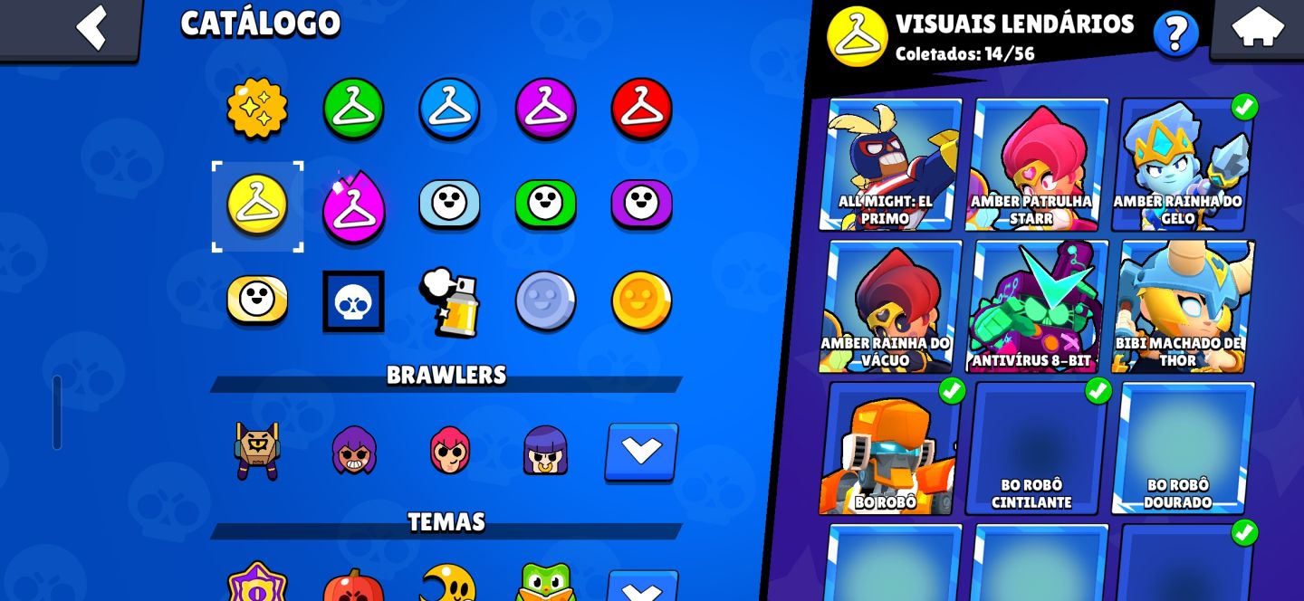 CONTA DE BRAWL STARS COM 3 SKIN RARAS
