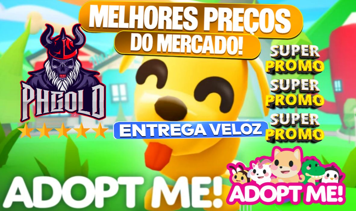 ADOPT ME - PETS - ONLINE 24H - ENTREGA MAIS RAPIDA DO SITE - TOP!!!