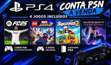 Conta PSN com FC 25 + 3 Jogos | PS4/PlayStation