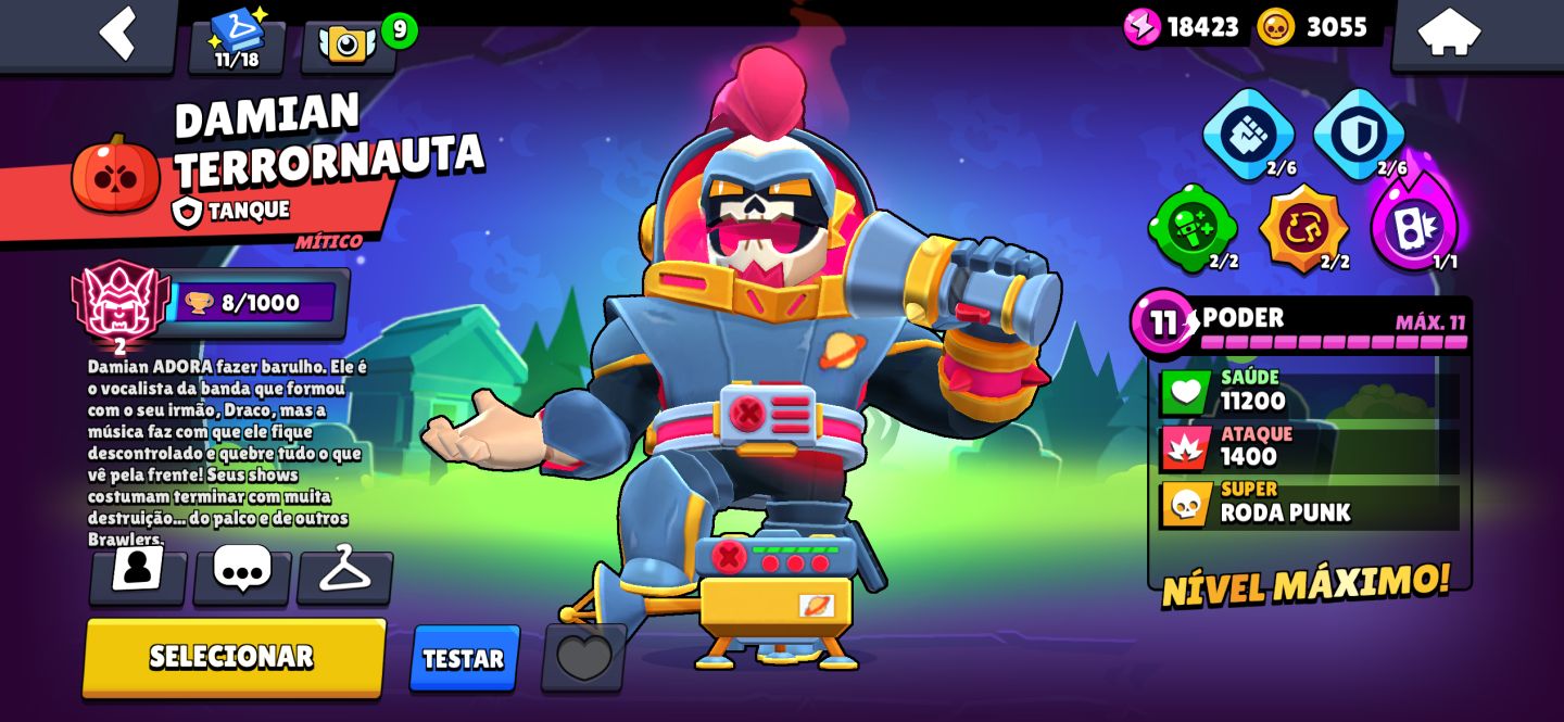 Conta rara brawl stars + conta de clash royale upada