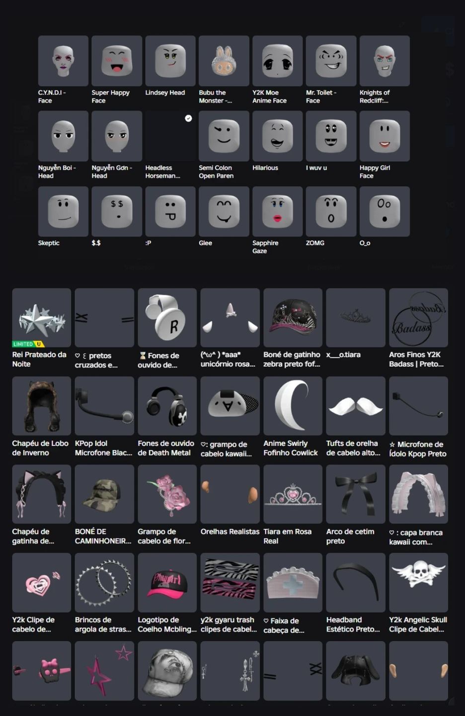 CONTA ROBLOX DE HEADLESS