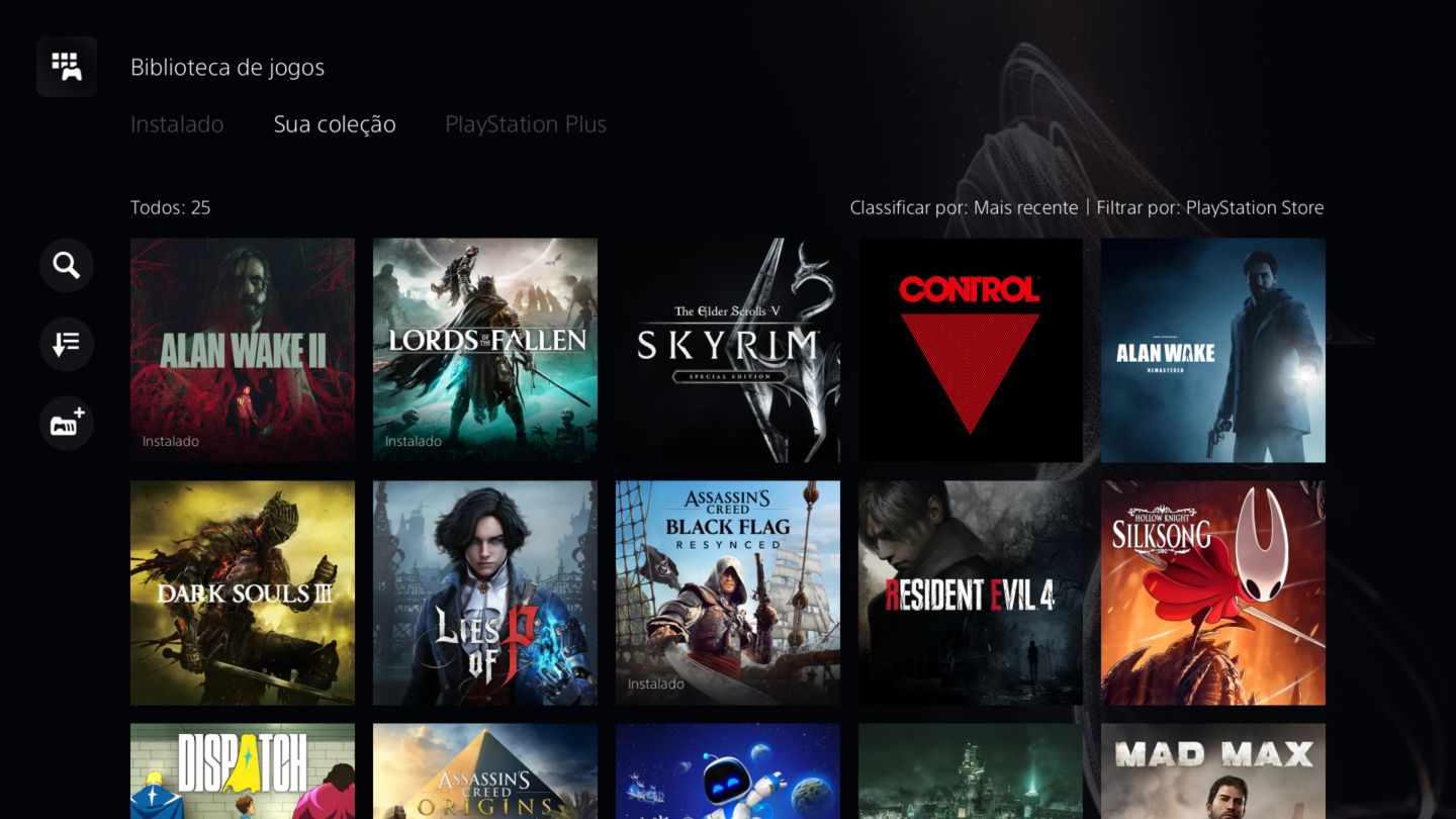 Conta psn com 25 jogos