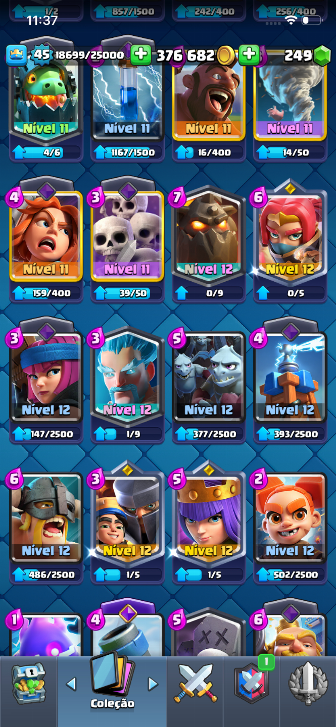 Conta de Clash com 10.000 troféus
