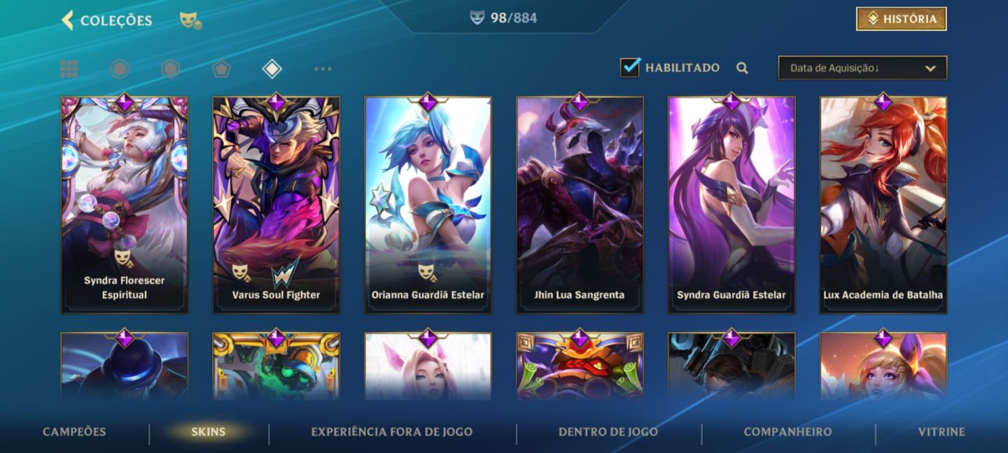 Conta Wild Rift | 98 skins