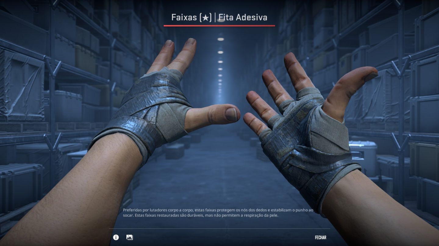 KIT AZUL CS GO (AK47, M4A4, LUVA, DEAGLE, AND AWP