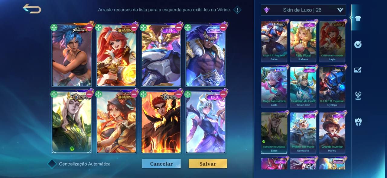 MOBILE LEGENDS | 244 SKINS | COLECIONADOR RENOMADO V | BLAZING, ZODIAC E MAIS!
