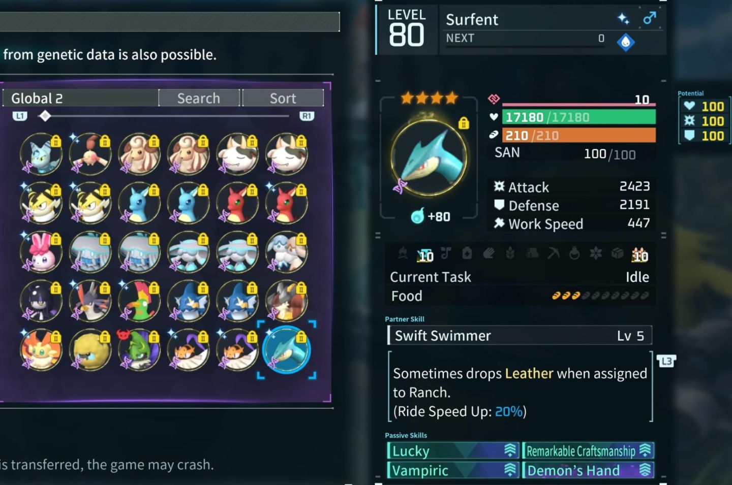 PALWORLD pacote com 150 Pals Despertos lvl 80