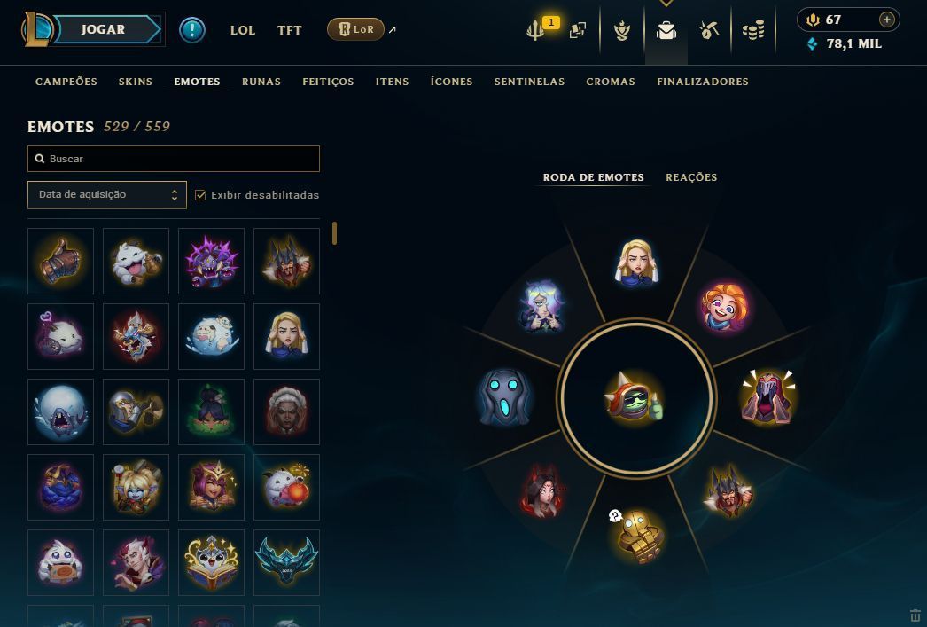 Conta de lol com e-mail de criação todas as raras 1830 skins troca nicK