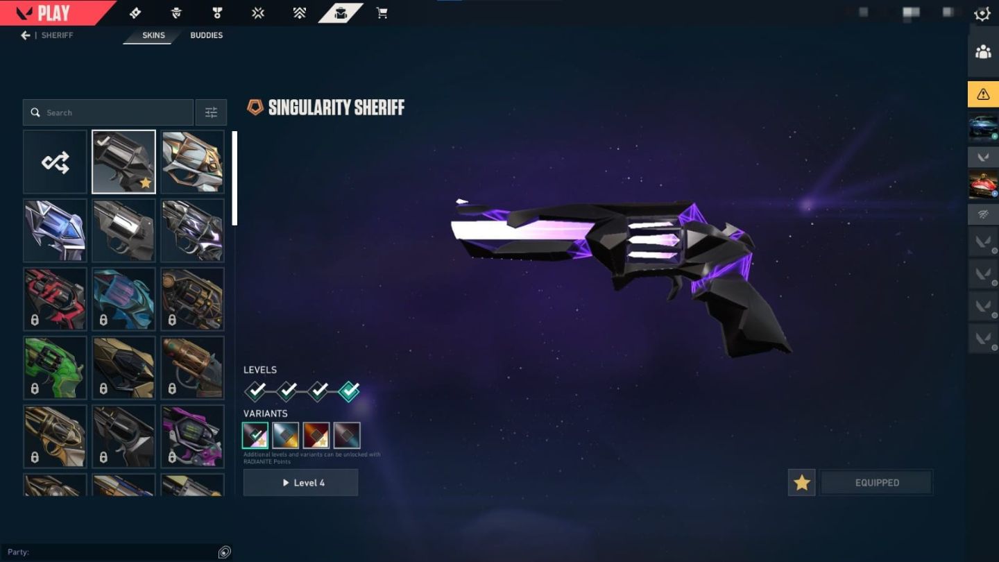 CONTA VALORANT PLATINA | LVL 267 | 6 VANDALS PREMIUM + KARAMBIT SUBLIME