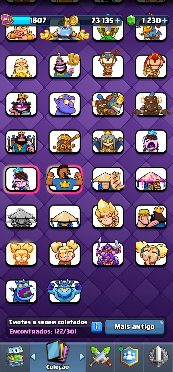 CONTA CLASH ROYALE 10 ANOS + EMOTE RARO FANTASMA REAL|14.000 TROFÉUS|REI 16 MAX