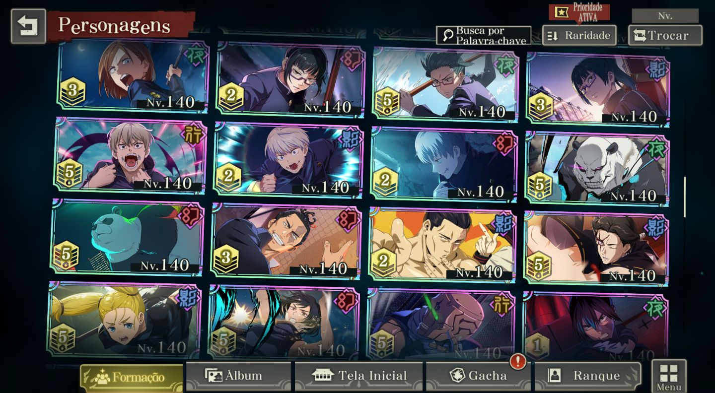CONTA ENDGAME | 20 LIMITADOS | TODOS OS PERSONAGENS NÍVEL E GRADE MÁXIMA | LV108