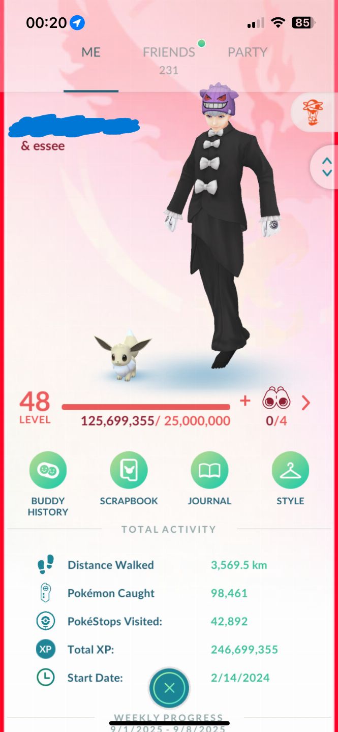 Conta Pokémon GO Level 48 Alteração de Nick Disponível